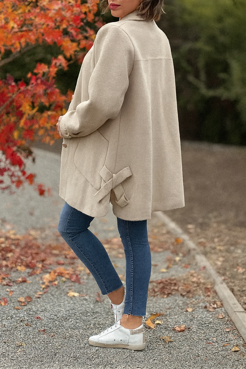 Moana - klasikinis „oversize“ tipo paltas su sagomis