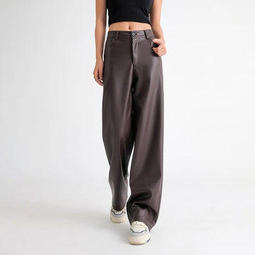 FROA WEAR – moteriškos flisu pašiltintos elastingos odinės kelnės